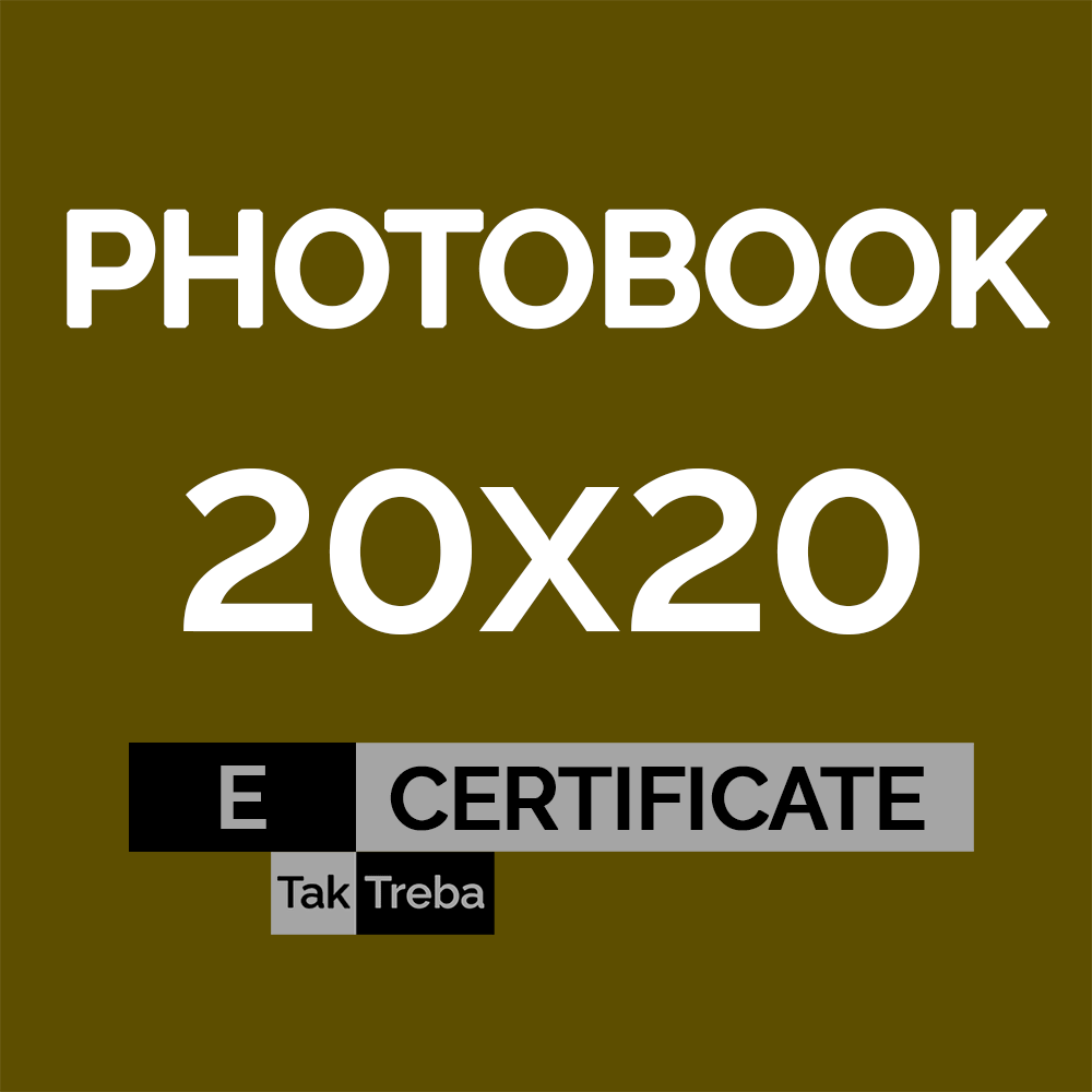 Elektroniczny bon podarunkowy na fotoksiążkę Premium 20x20 cm