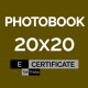 Elektroniczny bon podarunkowy na fotoksiążkę Premium 20x20 cm